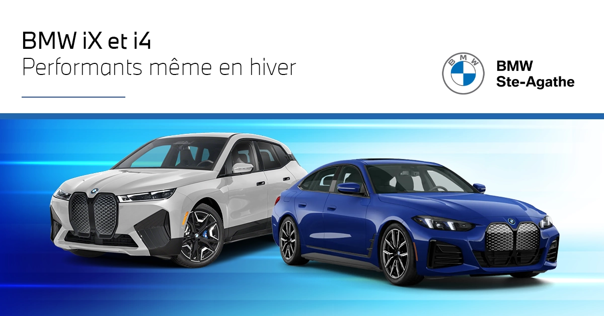 BMW iX et i4 : Performants même en hiver