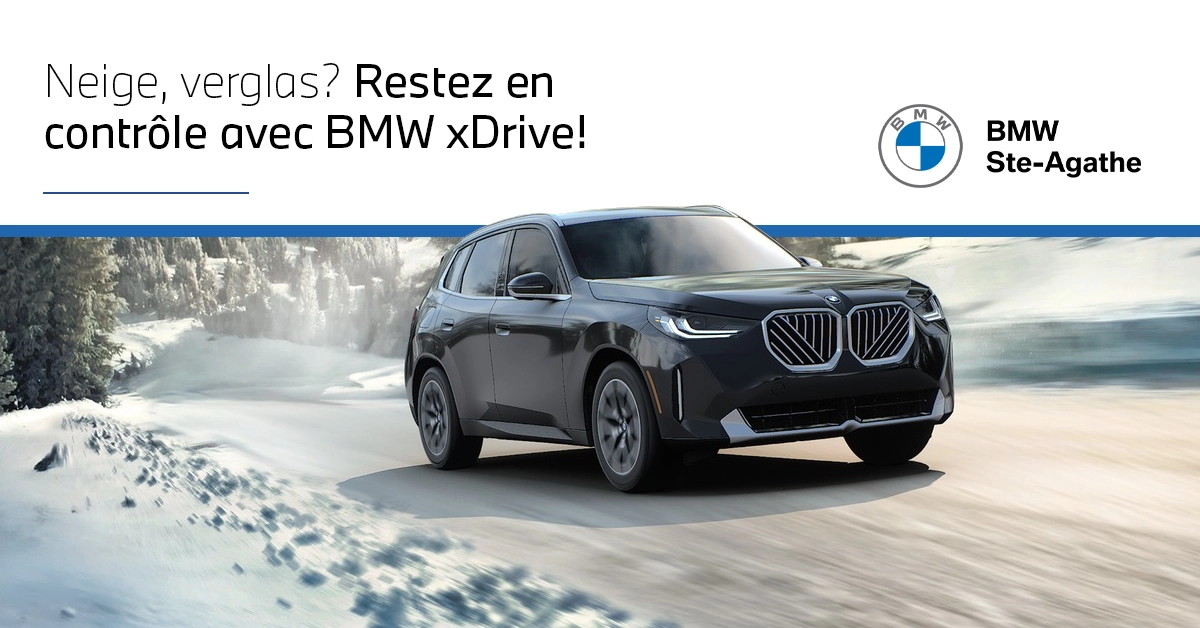 Neige, verglas? Restez en contrôle avec BMW xDrive!