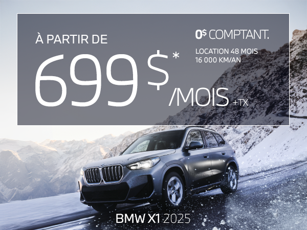 Bannière de BMW X1 2025